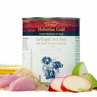 Hubertus Gold menu kip/rijst, 800 gr.