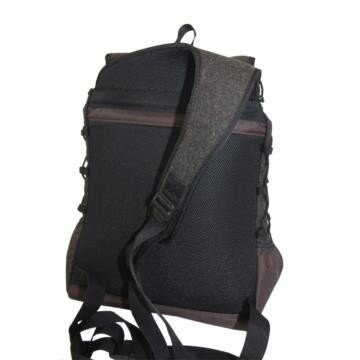 Einhandrucksack brauner loden